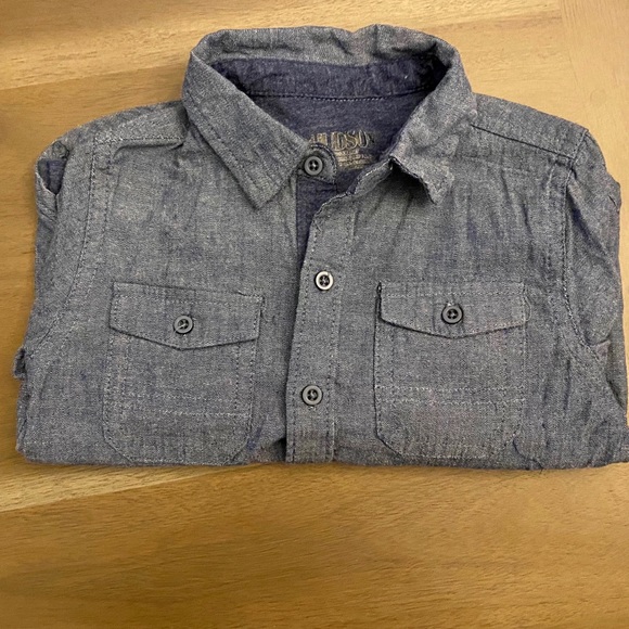 Hudson Toddler Button Down Long Sleeve Shirt - Picture 6 of 6